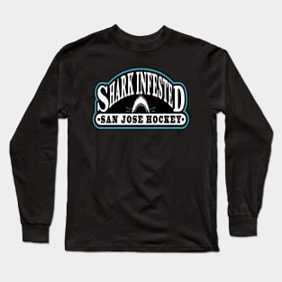 Shark Infested San Jose Hockey Long Sleeve T-Shirt